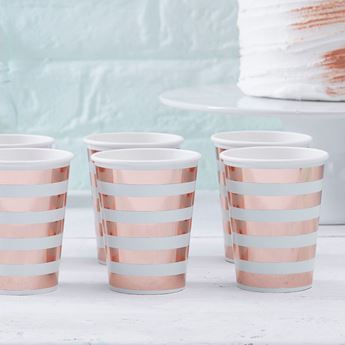 Vasos Baby Shower Hola Mundo cartón (8 uds)