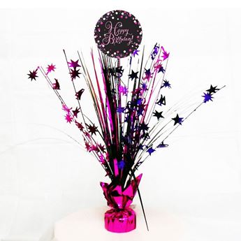 Centro de Mesa Happy Birthday Glamour