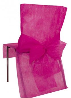 Fundas para Silla Fucsia Maxi Pack (10 unidades)