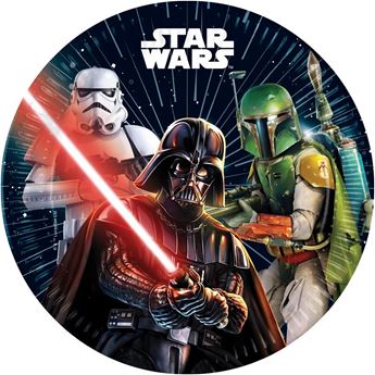 Platos de Star Wars Galaxy cartón 23cm (8 unidades)