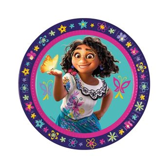 Platos de Encanto Disney cartón 23cm (8 unidades)