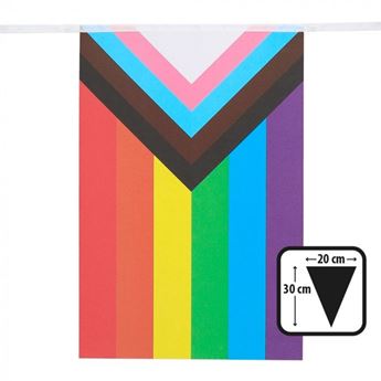Guirnalda Bandera Progreso Pride papel (6m)