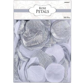 Pétalos de Rosa Plateados y blancos (300 uds)