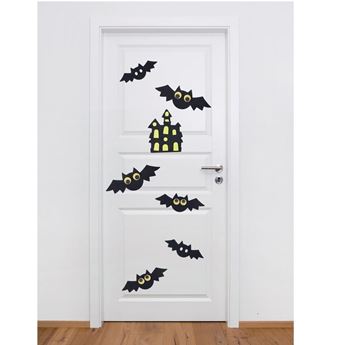 Decorado Puerta Murciélagos Halloween
