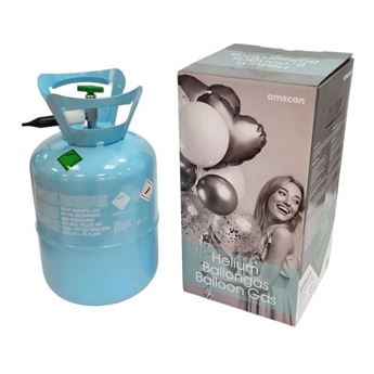 Bombona de Helio botella Desechable para 30 Globos de 23cm