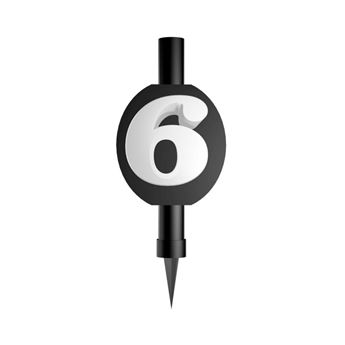 Bengala Número 6 Negra