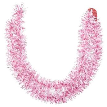 Espumillón Rosa Nieve Brillante (180cm x 7cm)