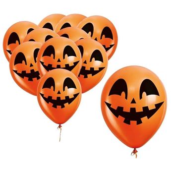 Globos Calabazas Halloween Látex (10 unidades)