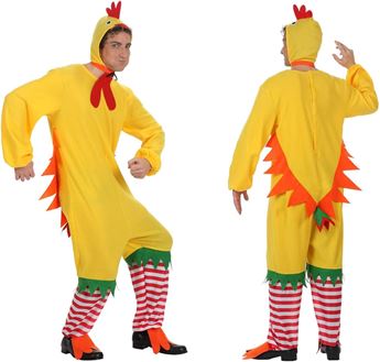 Disfraz de pollo adulto talla M-L Despedidas y Carnaval