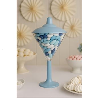 Bol Copa Martini Elegante Candy Bar Azul (25cm)