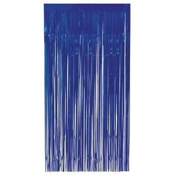 Cortina Azul Brillante (2m x 1m)
