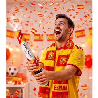 Cañón de Confeti España de Papel 40 cm