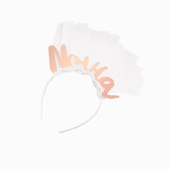 Diadema Novia Velo Corto Despedida de Soltera