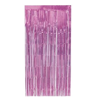 Cortina Flecos Rosa Foil (1m x 2m)