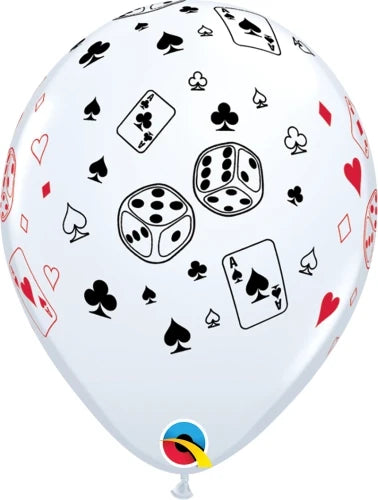 11 "rnd white 25un. cartas y dados