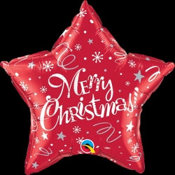 IMPRESIÓN DE FOIL 20 STAR QX 001CT ¡FELIZ NAVIDAD! ROJO FESTIVO