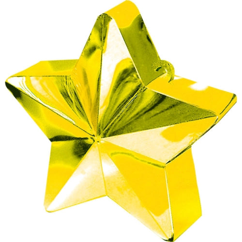 PESO GLOBO ESTRELLA DORADO