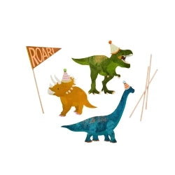 DINOSAUR CUSTOMISABLE CARD CAKE TOPPER