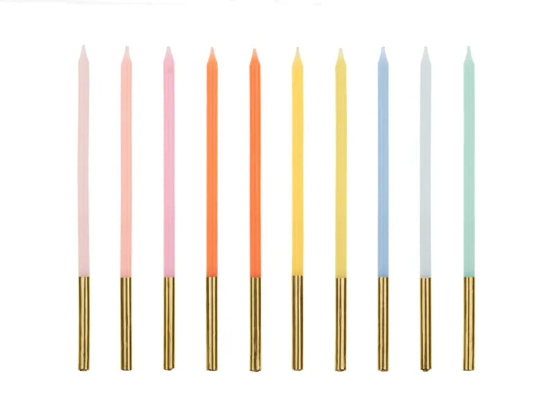 VELAS DE CUMPLEAÑOS SIMPLES, 14CM, 1PKT/12PC.
