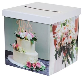Caja para Sobres de Boda "Mr & Mrs" – 20 x 20 cm