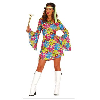 Disfraz Hippie Flower Power (Talla 42-44)