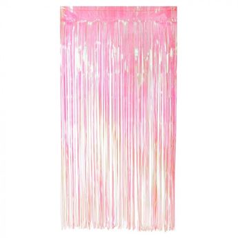 Cortina Rosa Claro Iridiscente (2m)