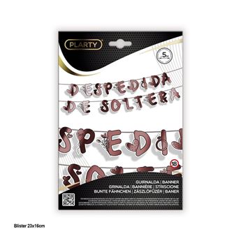 Guirnalda Despedida de Soltera Rosa Dorado (5m)