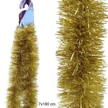 Espumillón Dorado Vintage (180cm x 7cm)