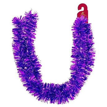 Espumillón Morado Brillante (180cm x 7cm)