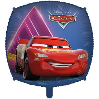 Globo Cars Cuadrado Disney con Cinta y Peso (45cm)