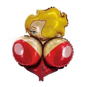 Globo Pechos Chica Rubia Foil Despedida (80cm)