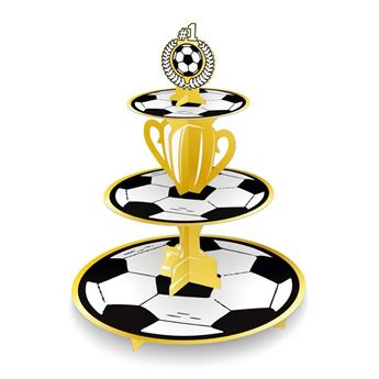 Stand Cupcake Fútbol Balón cartón (34cm x 41cm)