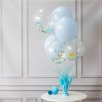 Centro de Mesa Azul Claro para Globos (72cm)