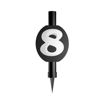 Bengala Número 8 Negra