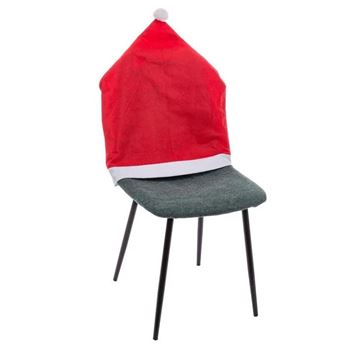 Funda para Silla en Forma de Gorro Navideño (60 x 50 cm)