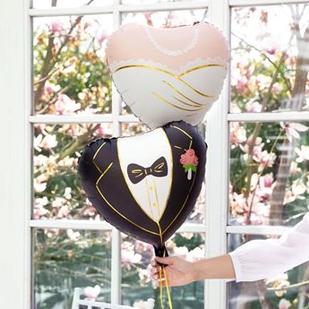Globos Novios Pack Boda 45cm (2 unidades)