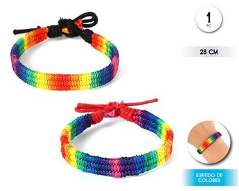 Pulsera Arcoíris Trenzada 28cm