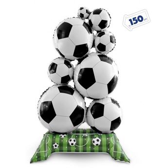Globo Foil Campo de Fútbol Balones Sin Helio con Base