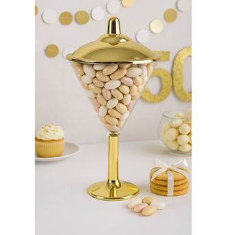 Bol Copa Martini Elegante Candy Bar Dorada (25cm)