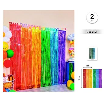 Cortina de Flecos Rainbow (2m)