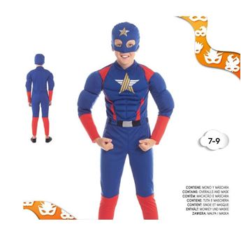Disfraz Superhéroe Star Hero Infantil (7-9 Años
