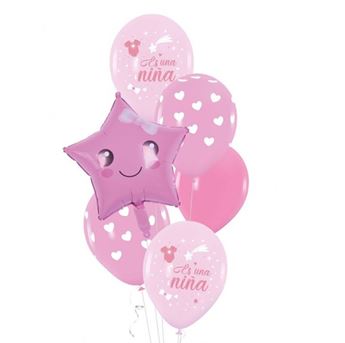 Set de Globos "Es Una Niña" - Pack Decorativo