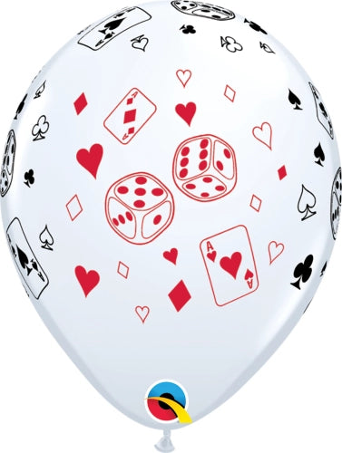 11 "rnd white 25un. cartas y dados