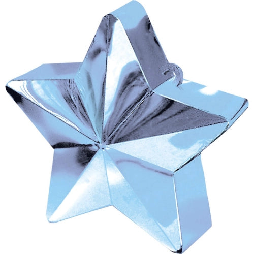 PESO DEL GLOBO ESTRELLA AZUL CLARO