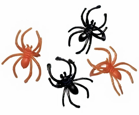 30 ANILLOS DE ARAÑA DE PLÁSTICO 4,5 X 2 CM