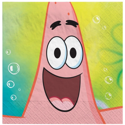 16 SERVILLETAS BOB ESPONJA 33 X 33 CM