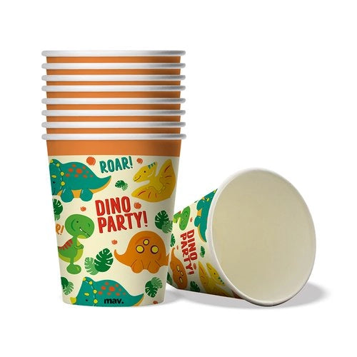 COPAS DE FIESTA DINO 250ML (8 PIEZAS) COPAS 250ML