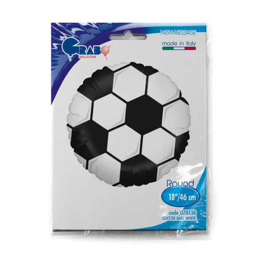 18 "Balón de fútbol blanco (1 unid.)