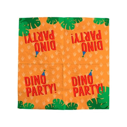 SERVILLETAS DE FIESTA DINO 33X33CM (20PZ) SERVILLETAS 33CM