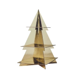 SOPORTE DORADO PARA TARTAS DE ÁRBOL DE NAVIDAD